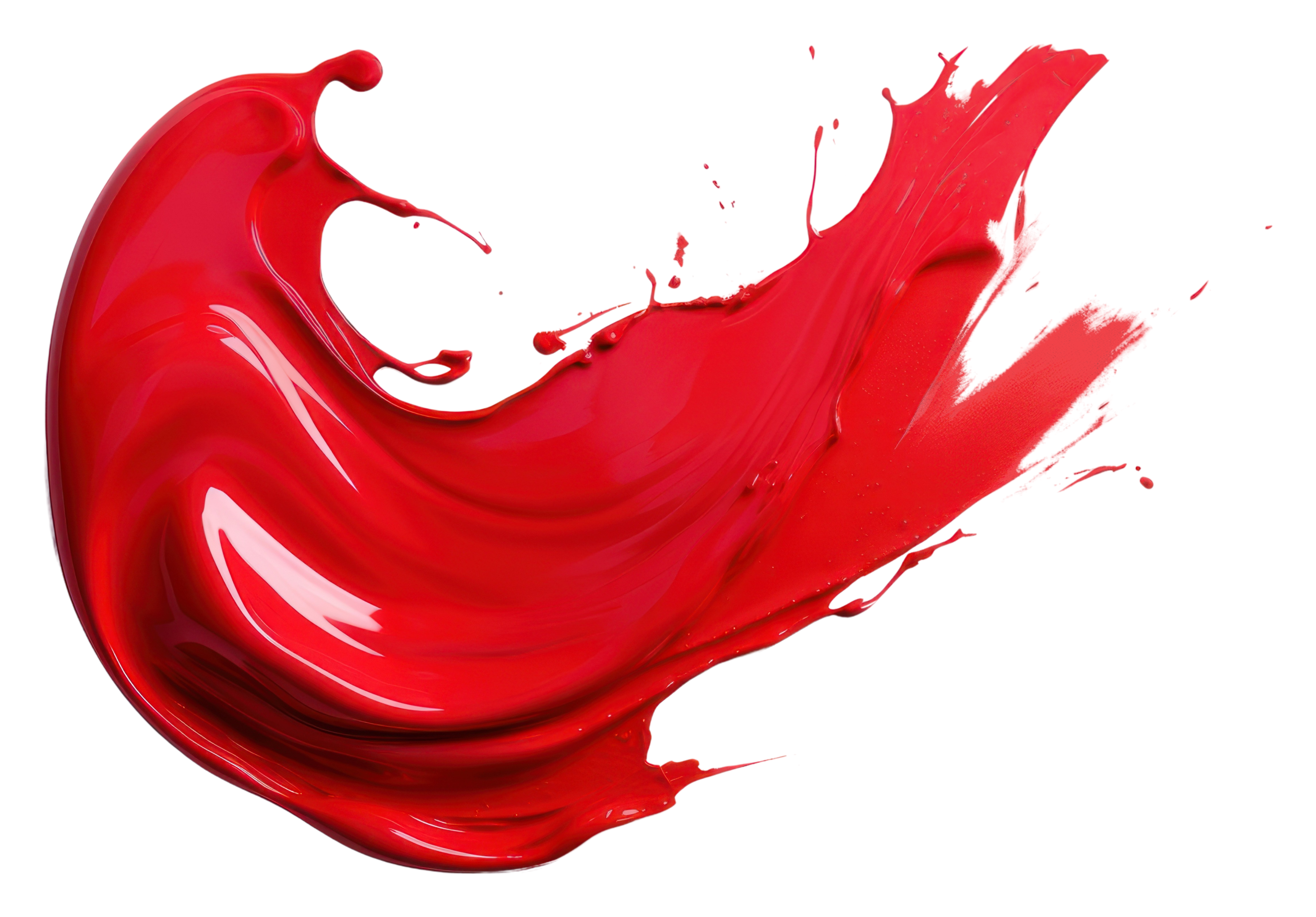 Red Paint Splash Brush